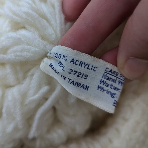 Vintage Fiddler Newsboy Pageboy Knit Hat Cadet Brim Pom Pom Boho - Picture 6 of 8